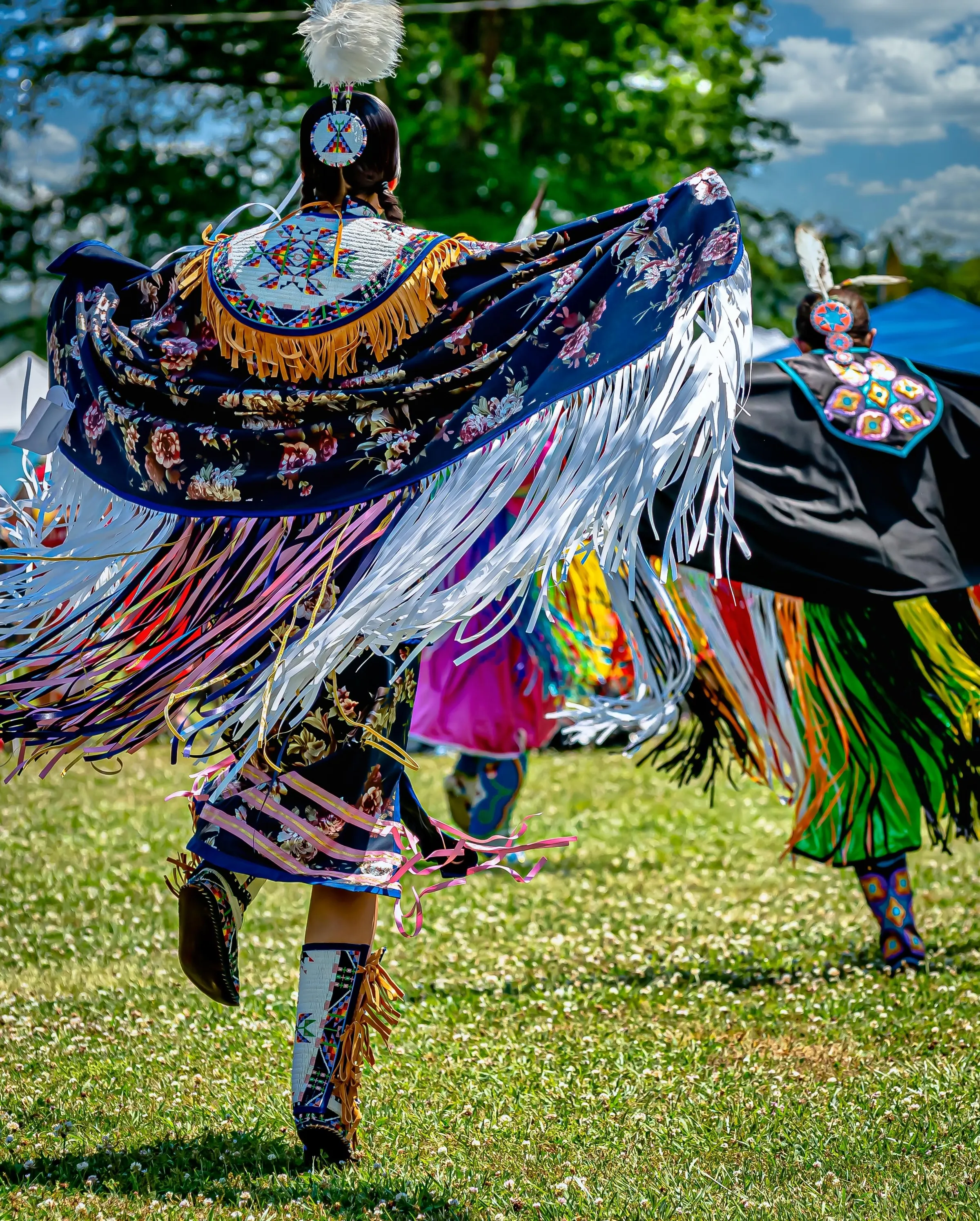 Traditional dance performance recorded on location